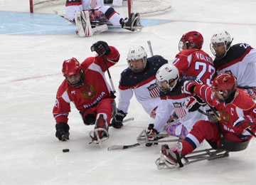 Международный турнир по следж - хоккею с участием России, Канады, США и Кореи
