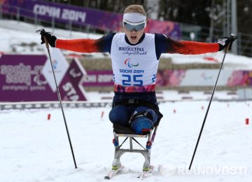 Лыжник Григорий Мурыгин - бронзовый призер ПИ в гонке на 10 км. среди мужчин категории "сидя"