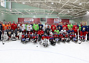 Юные следж-хоккеисты приняли участие в тренировке сборной России по хоккею